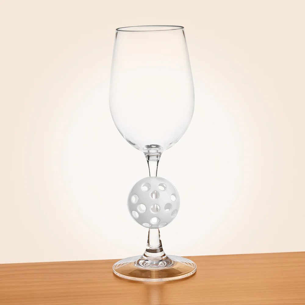 Acrylic Pickleball Wine Glass - Image 2