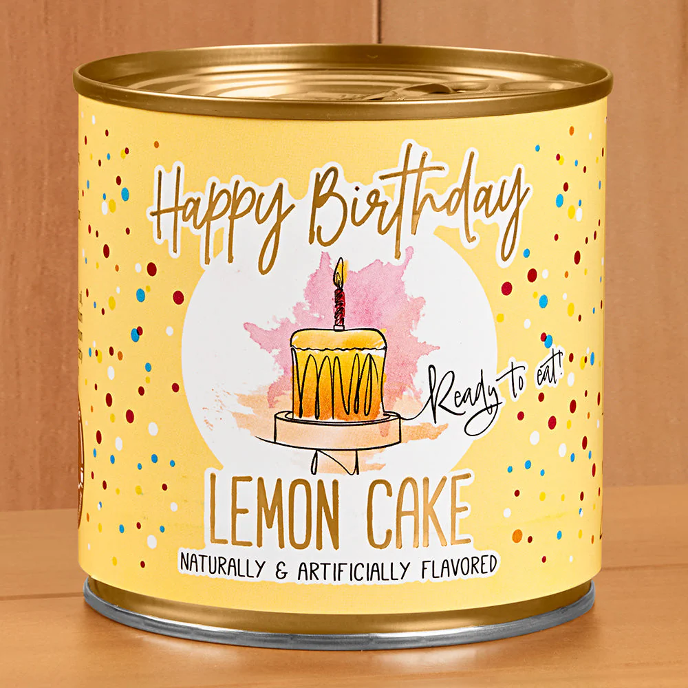 CANCAKE "Happy Birthday" Cake, Lemon
