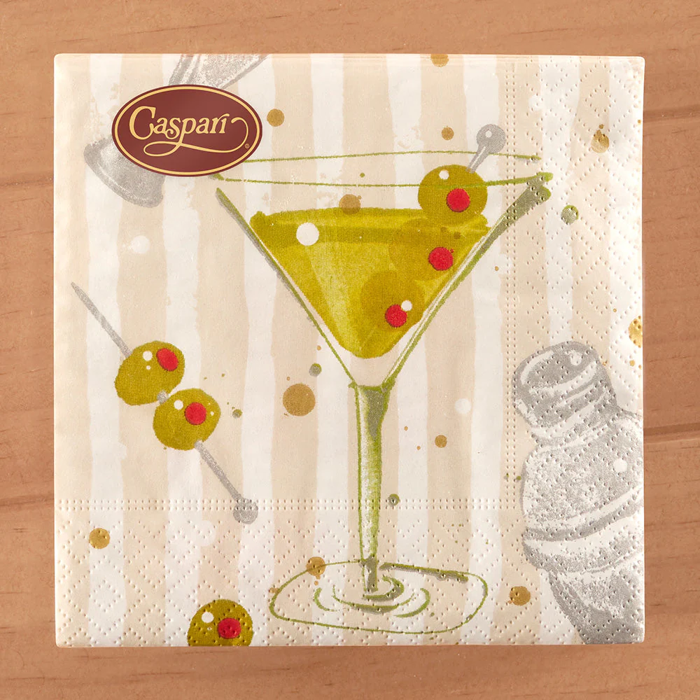 Caspari Paper Napkins, Speakeasy