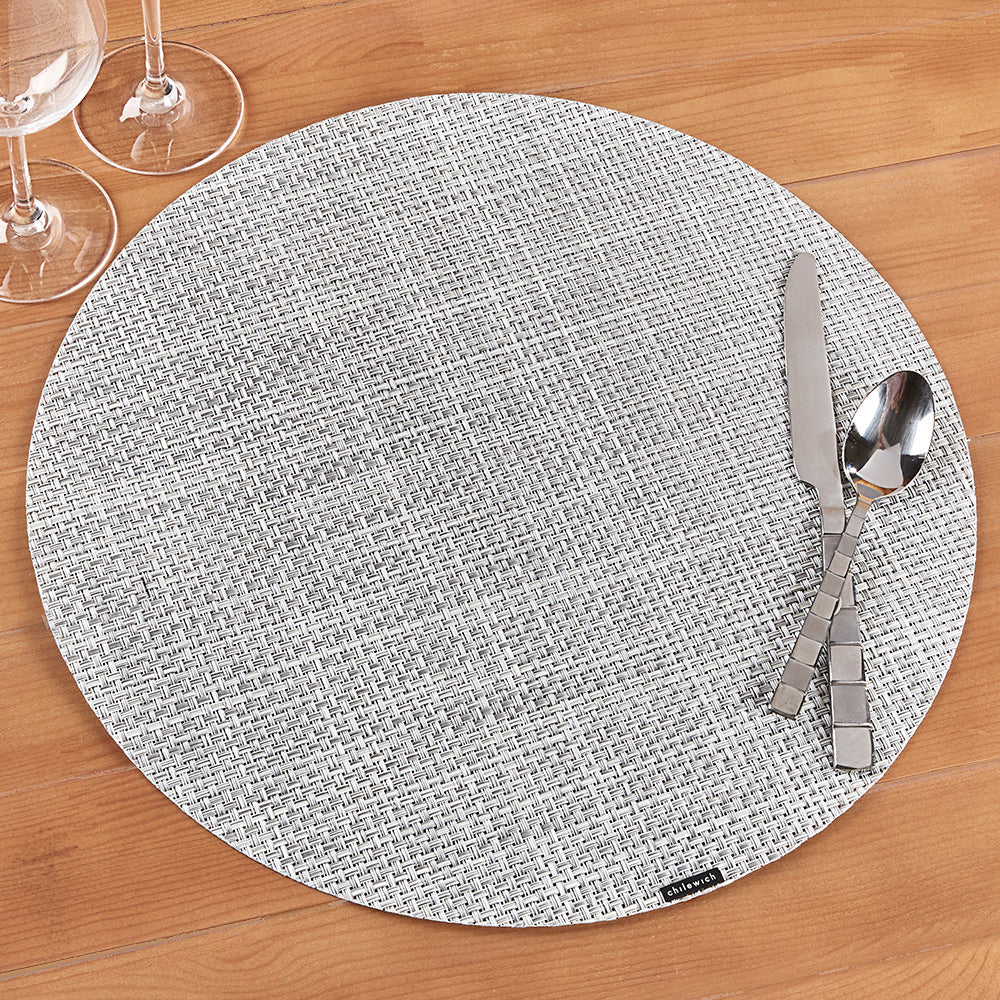 Chilewich Basketweave Round Placemat - Image 3