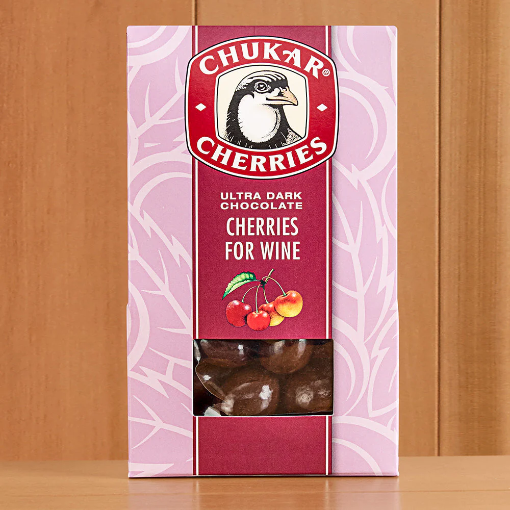 Chukar Cherries Assortment, Dark Chocolate Cherries for Wine