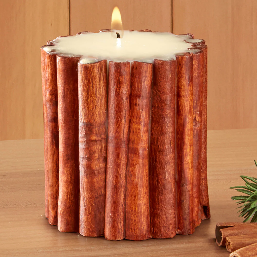 Cinnamon Stick-Scented Pillar Candles - Image 3