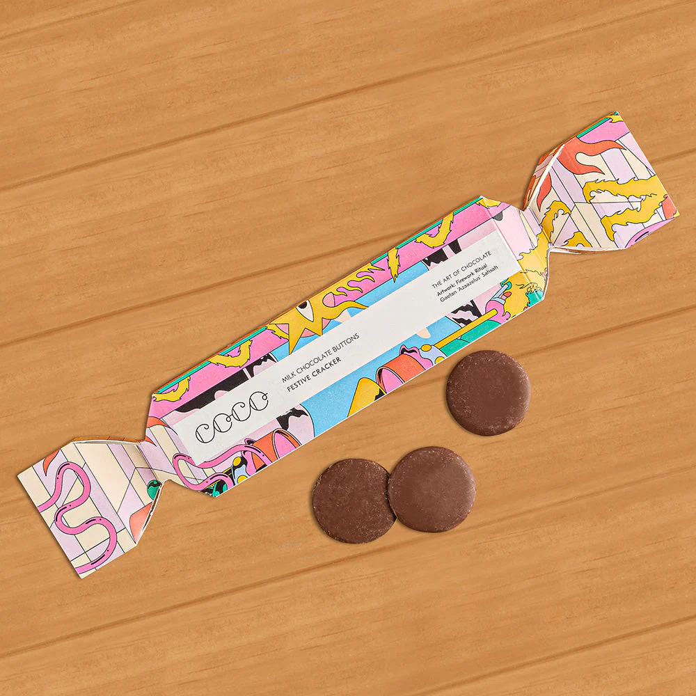 COCO Chocolate Buttons Festive Party Cracker - Image 2