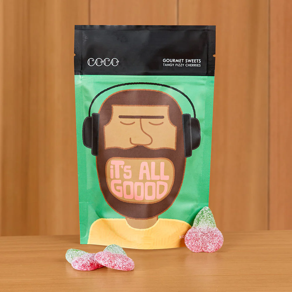 COCO Tangy Fizzy Cherries Jelly Sweets