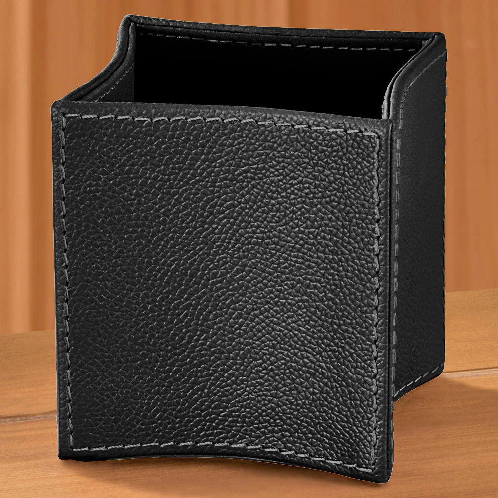 Folded Leather Pencil Cup - Image 4
