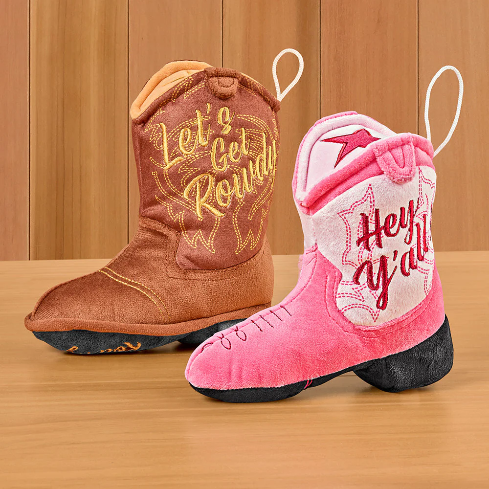 "Hey Ya’ll" Cowboy Boot Dog Toy - Image 2