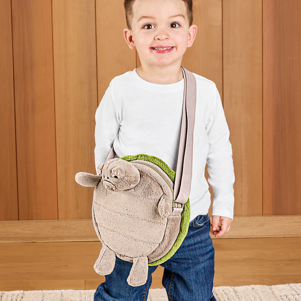 Jellycat Stuffed Animal Plush Crossbody Bag, Timmy Turtle - Image 2