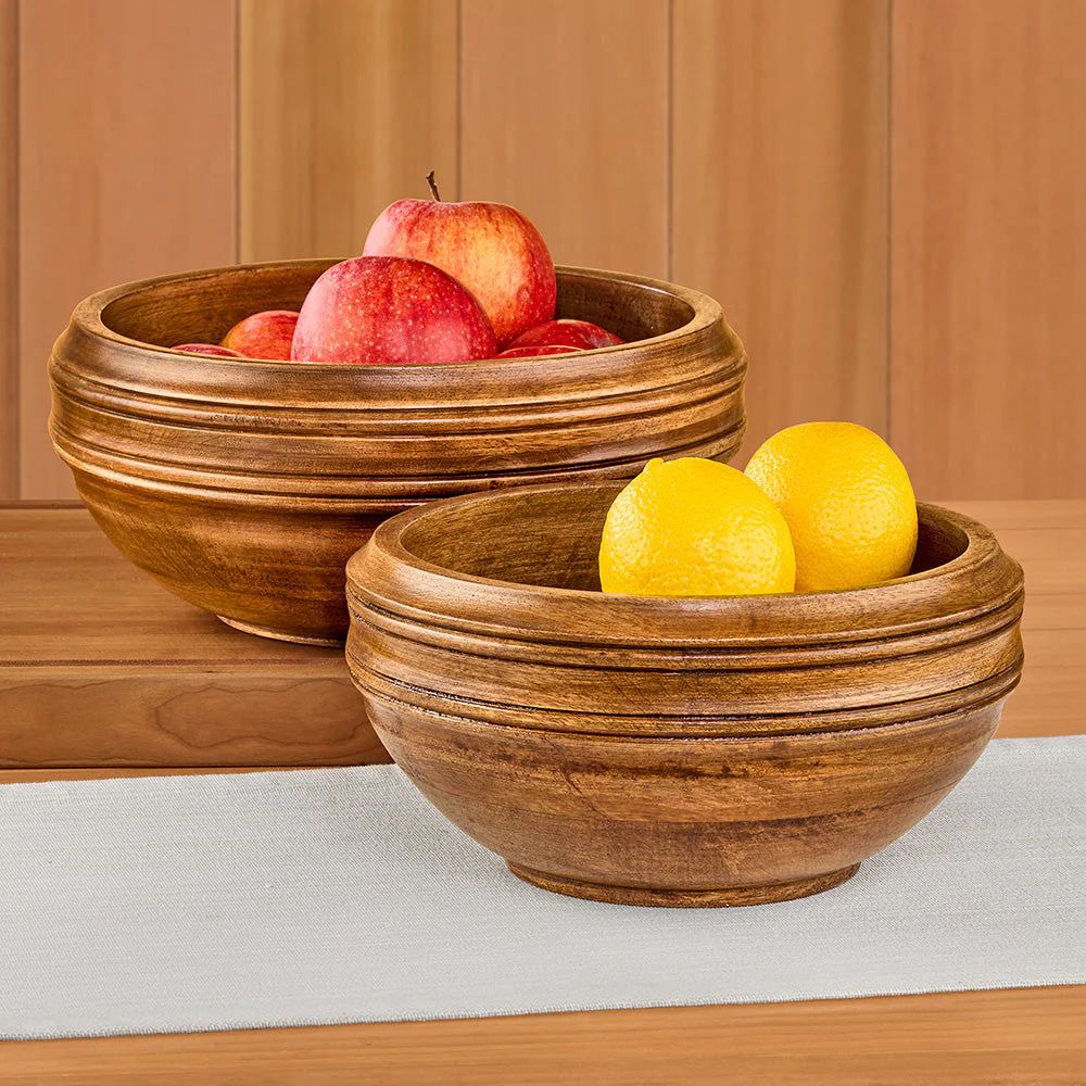Juliska Bilbao Wooden Serving Bowl