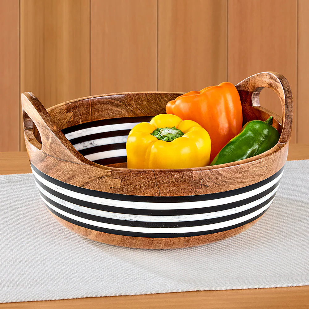 Juliska Stonewood Stripe Serving Bowl