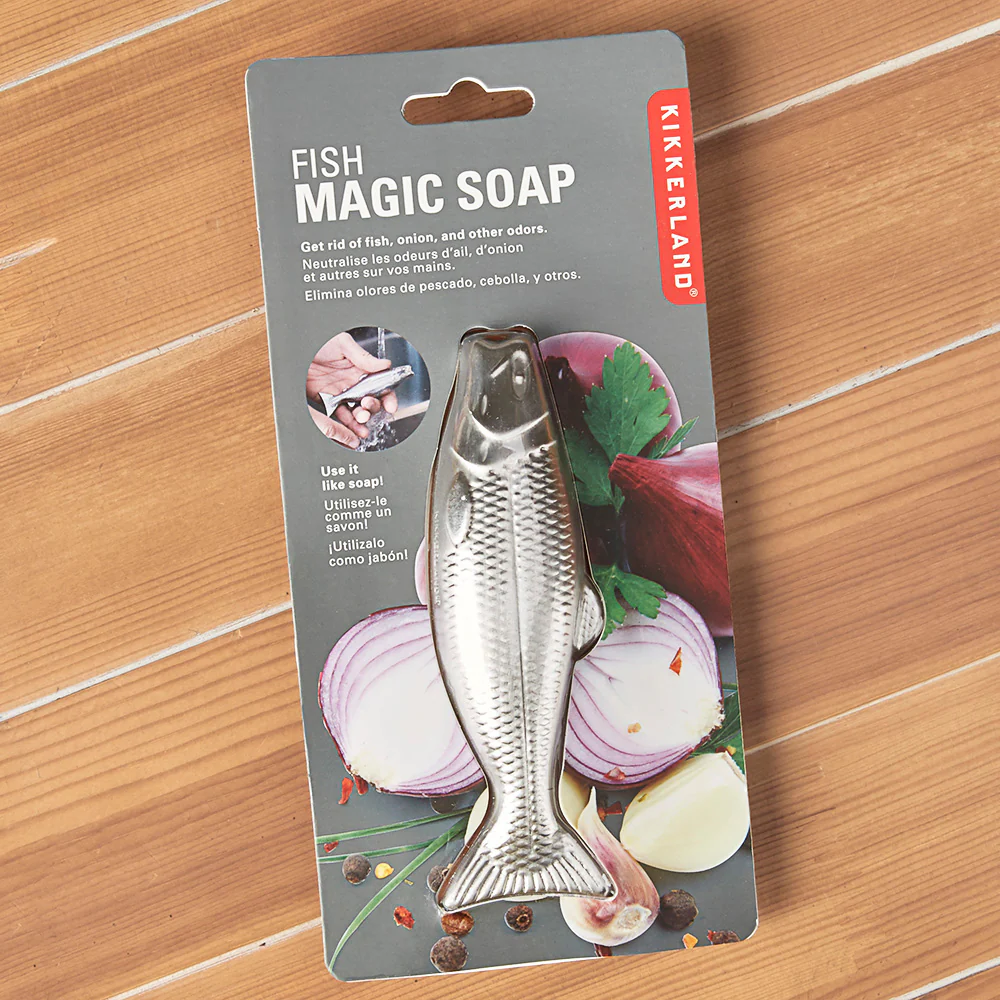 Kikkerland Stainless Steel Fish Soap