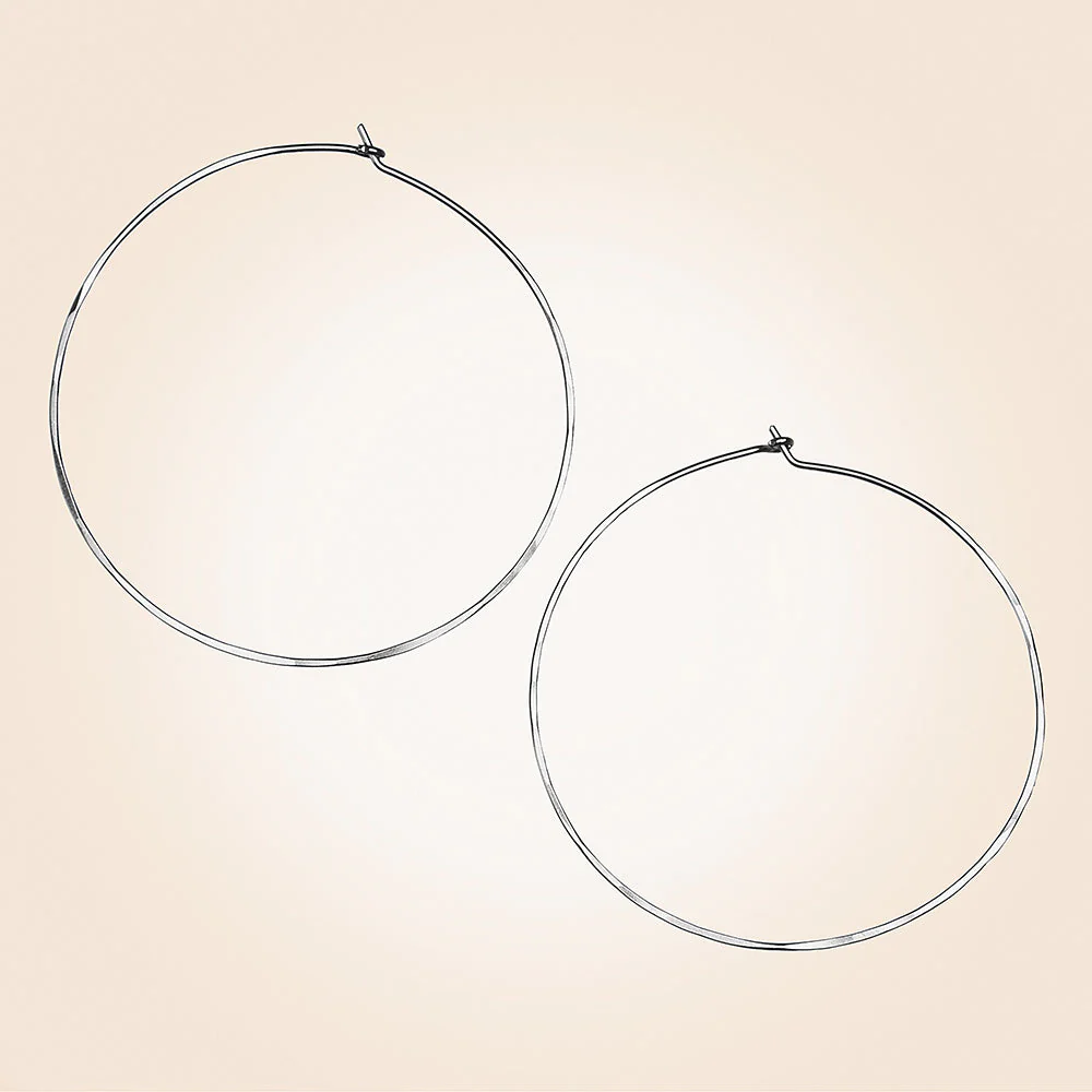 Lotus Jewelry Studio Round Hoop Earrings