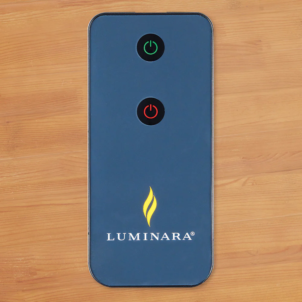 Luminara Unscented Flameless Pillar Candle Set with Remote Control - Image 2