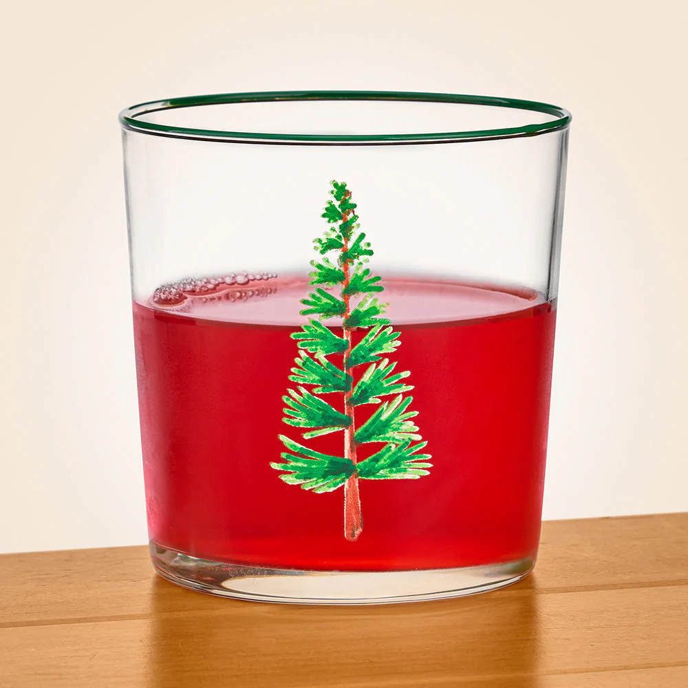 Mariposa Woodland Tree Double Old Fashioned Glass