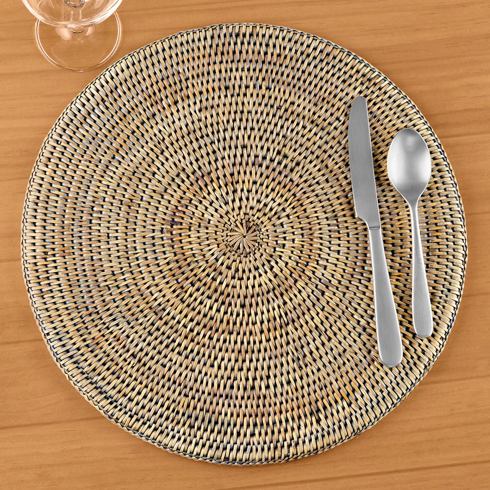Napa Home & Garden Burma Whitewashed Rattan Placemat - Image 3