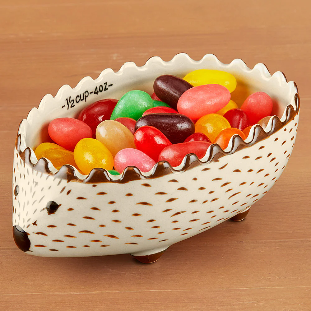 Nesting Stoneware Hedgehog Measuring Cups, Set of 4