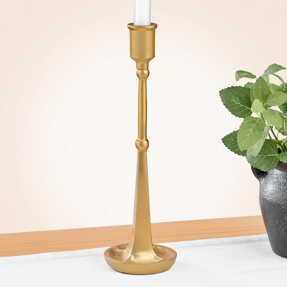 Patricia Heaton Home Brass Taper Candleholders - Image 2