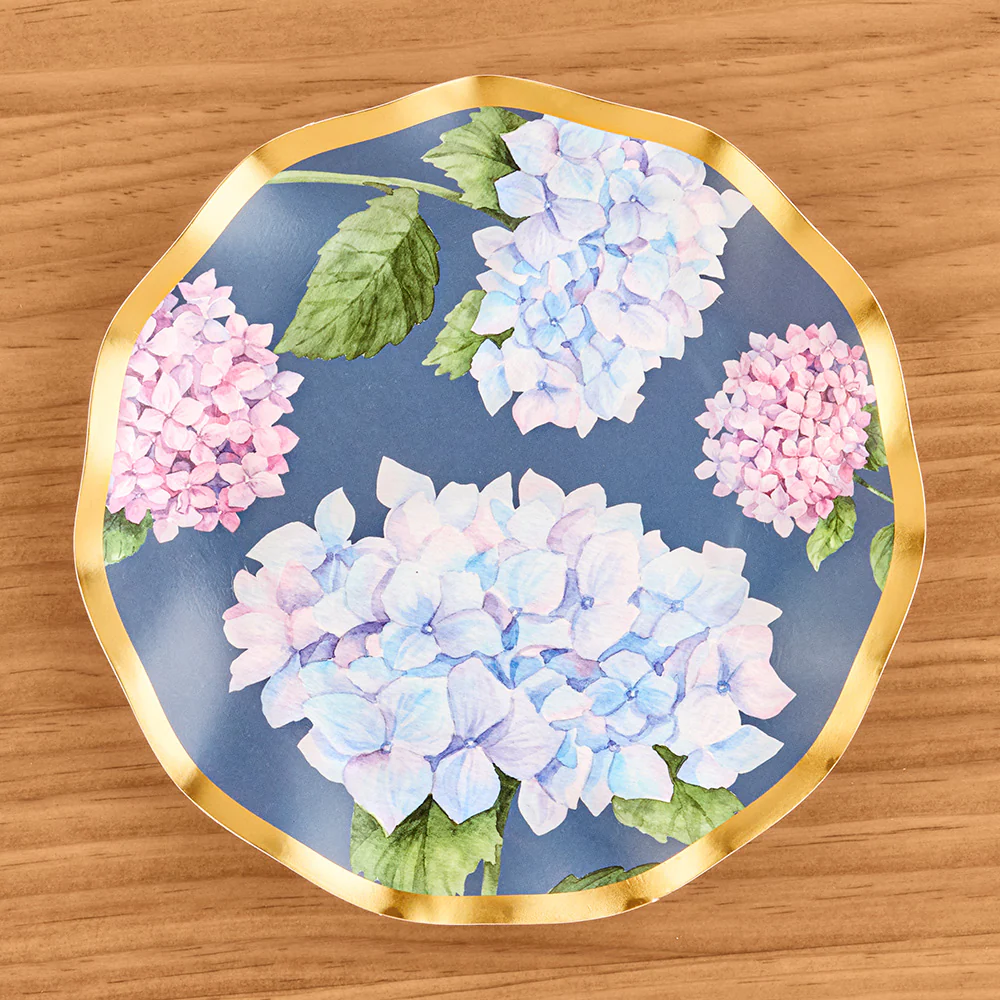 Sophistiplate Paper Plates and Napkins, Hydrangea - Image 2