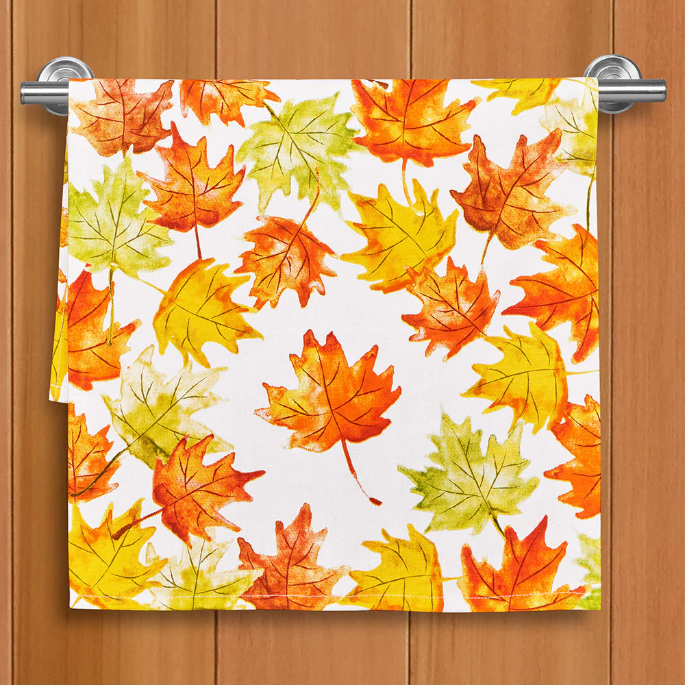 Stonewall Kitchen Tea Towel, Fall Leaves