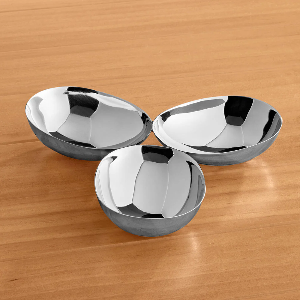 Zodax Stassi Stainless Steel Nut Bowls / Condiment Servers - Image 2
